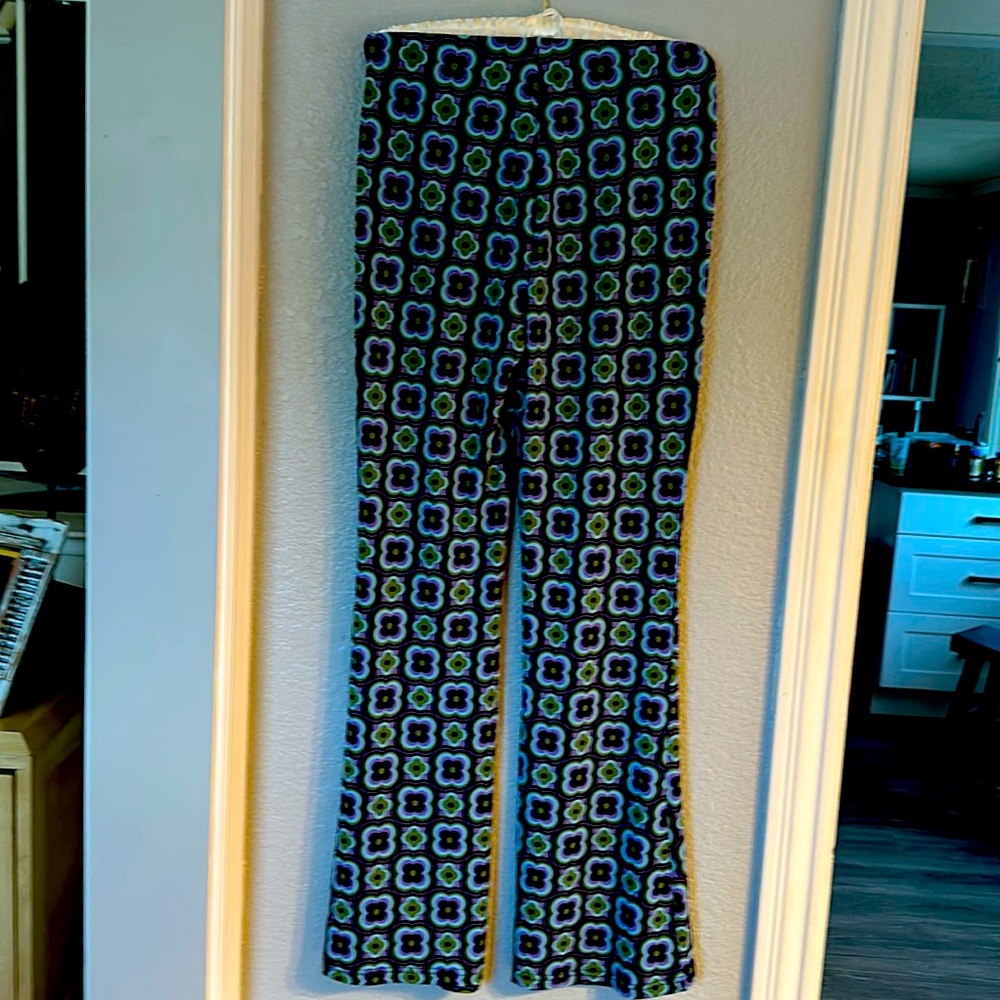 70’s Style bootcut polyester spandex trouser